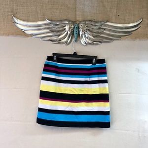 5/$25 EUC Size 8 Worthington Striped Mini Skirt
